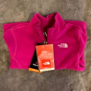 NWT North Face Glacier 1/4 Zip Girls S 7/8